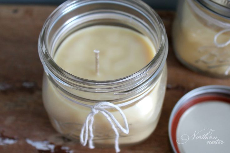 Homemade Beeswax Candles