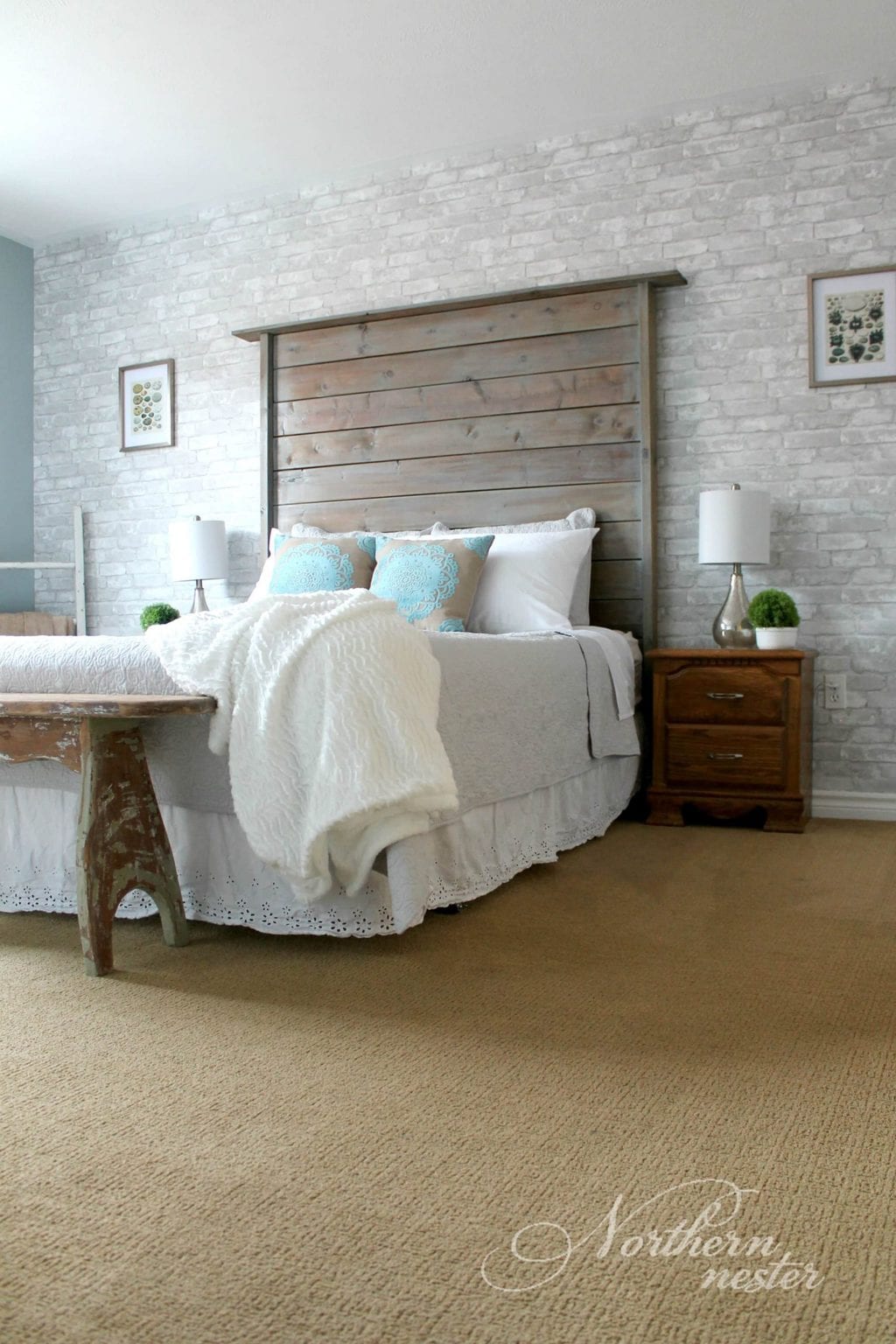 Free Farmhouse Headboard Plan Northern Nester