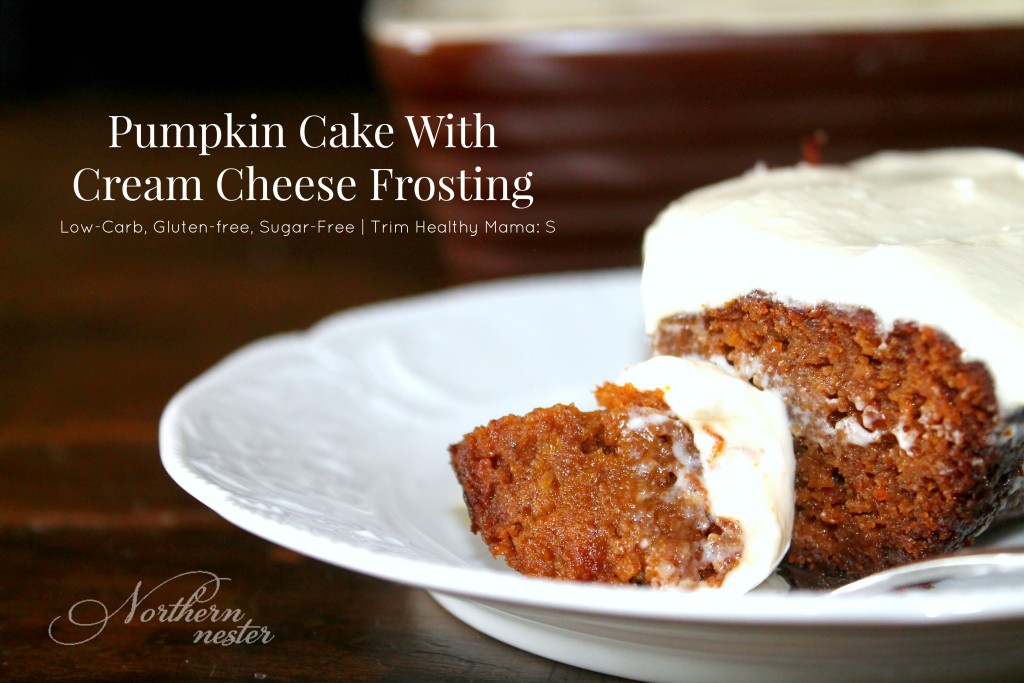 pumpking cake with cream cheese frosting