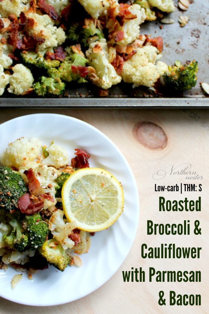 roasted-broccoli-cauliflower-with-parmesan-bacon-1