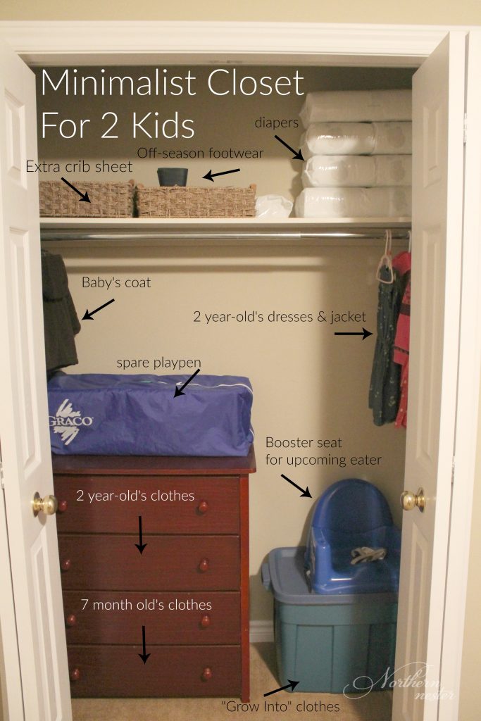 Minimalist Kid's Closet