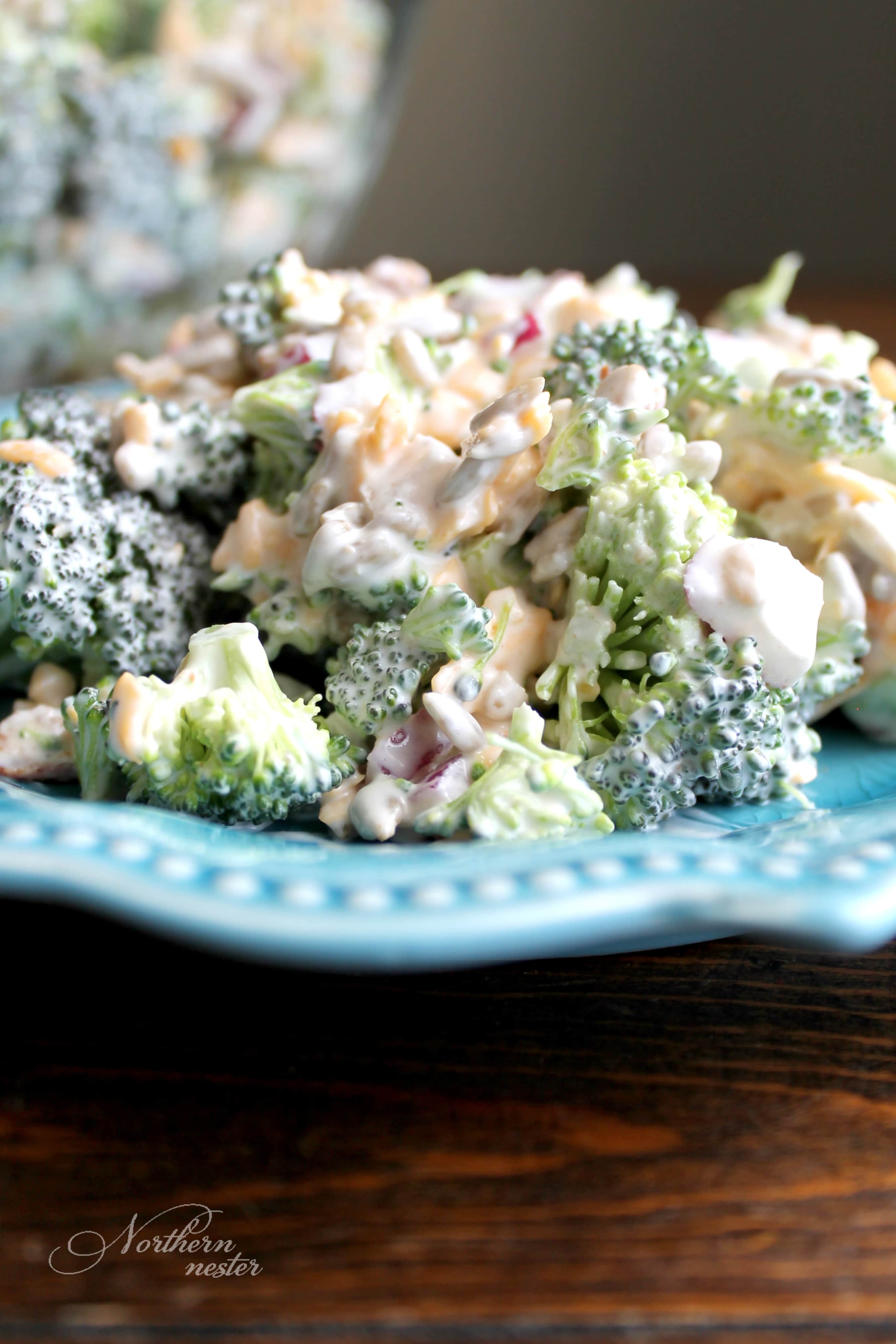 Creamy & Crunchy Broccoli Salad | THM: S - Northern Nester