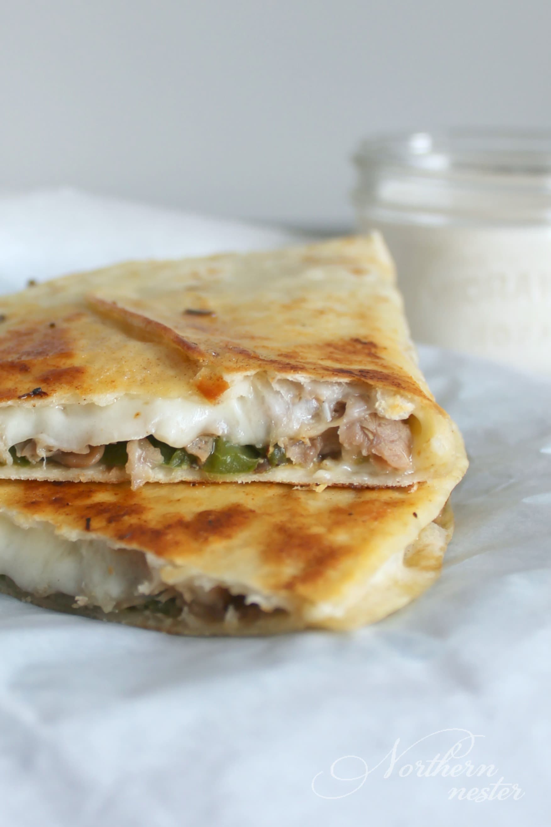 Quick Steak & Cheese Quesadillas | THM: S - Northern Nester