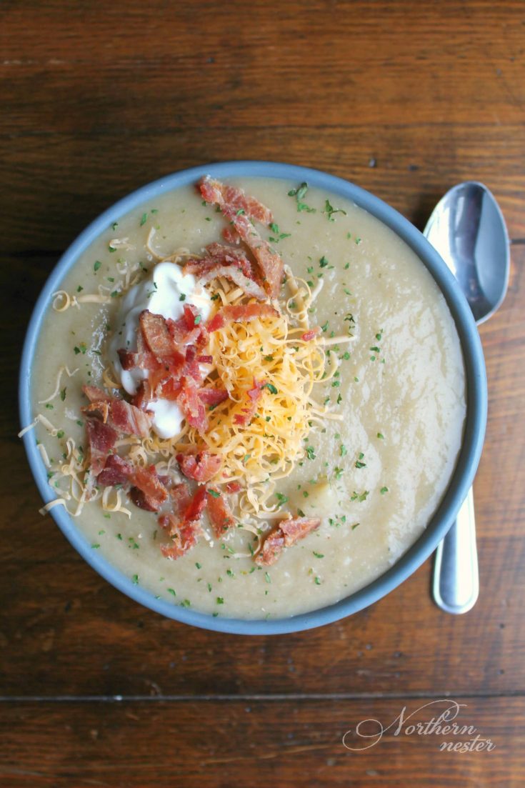 Loaded Cauliflower Soup | THM: S or FP