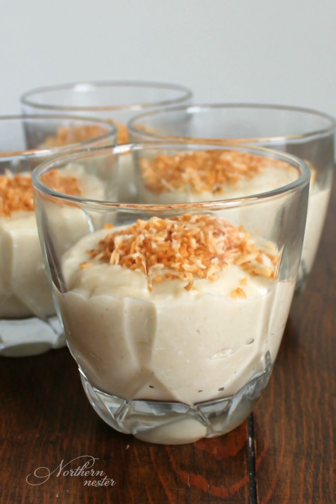 Dairy-Free Coconut Cream Pie Bowls | THM: S - Northern Nester