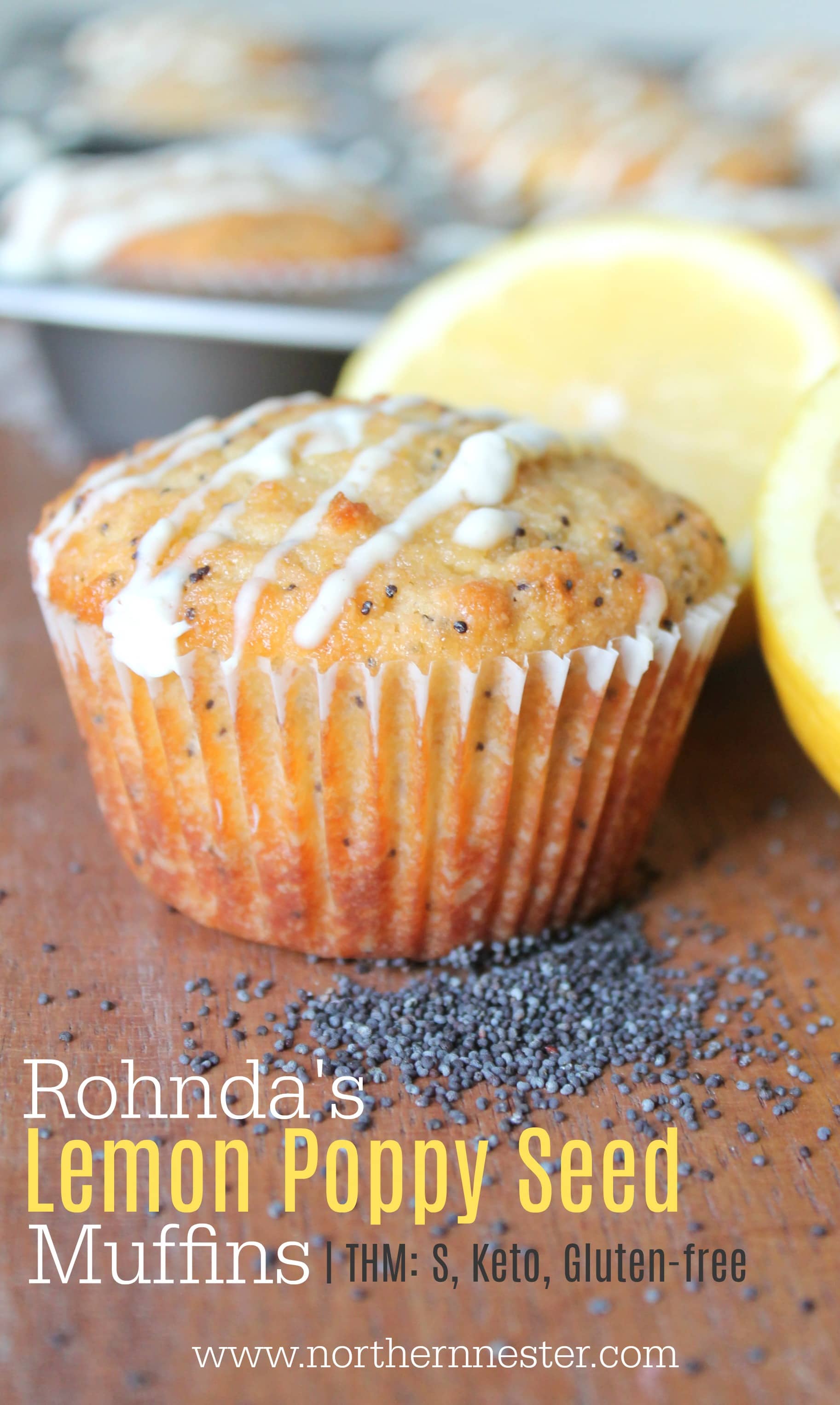 Rohnda's Lemon Poppy Seed Muffins THM S, Keto, GF, DF Northern Nester