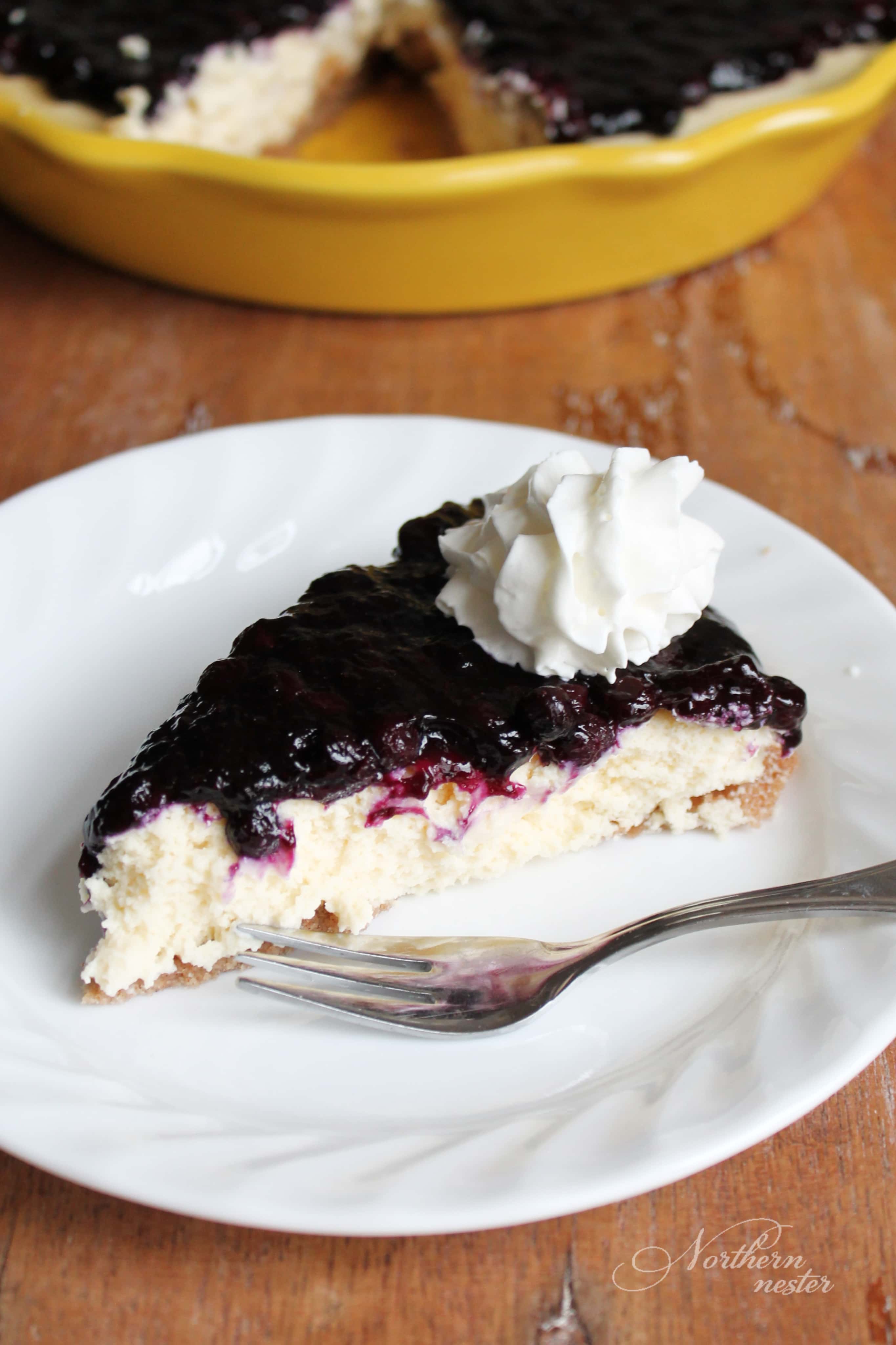 Blueberry Cream Cheese Pie THM S Northern Nester