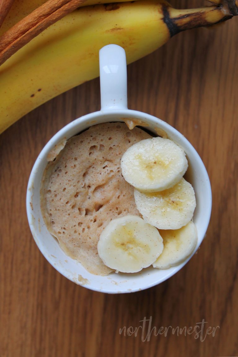 Banana Muffin In A Mug | THM: E, GF - Northern Nester