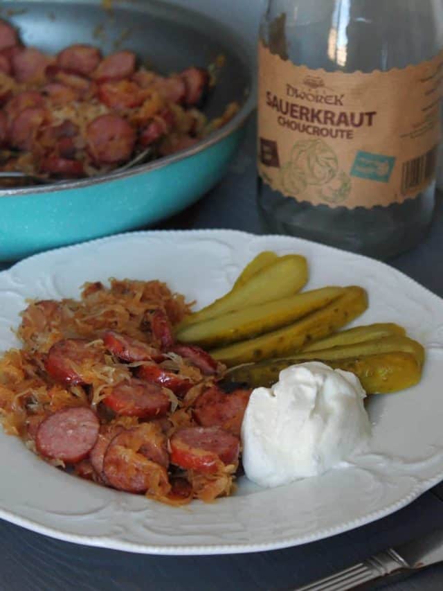 10 Minute Sausage Sauerkraut Northern Nester   Cropped 10 Minute Sausage And Sauerkraut 