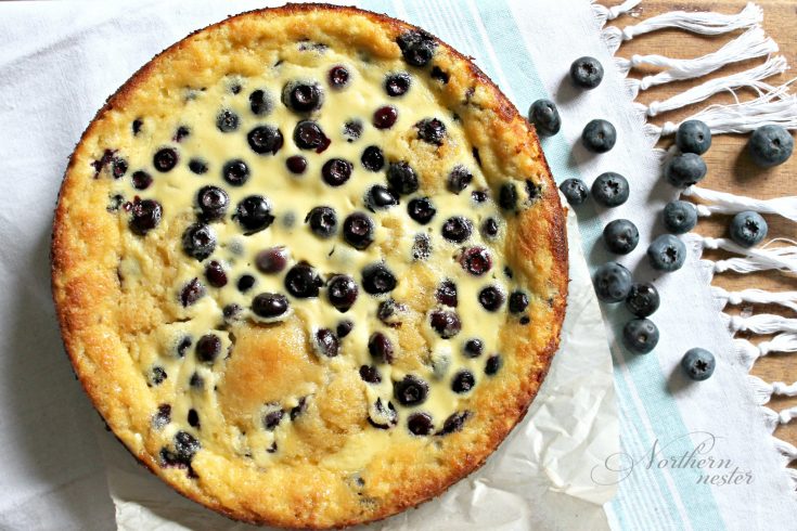 Blueberry cake deals with sour cream