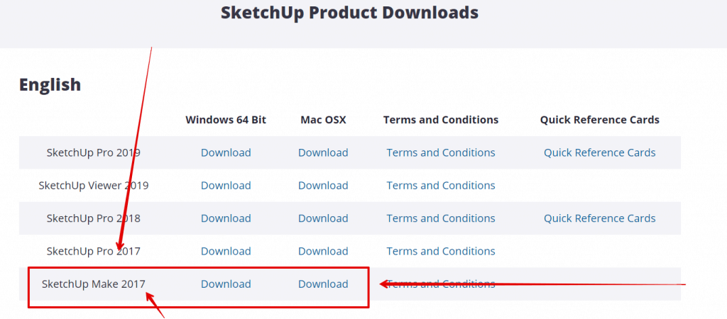 sketchup quick reference card 2017