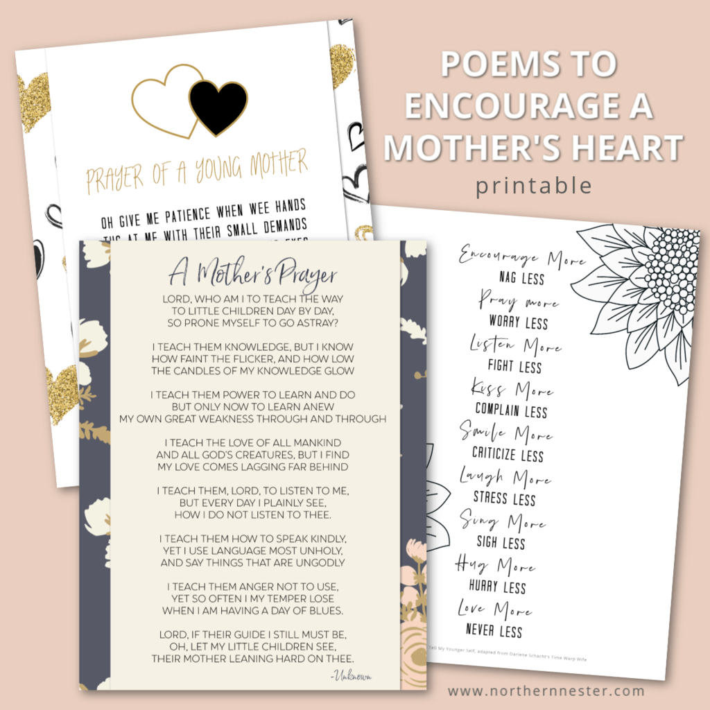 3 Poems To Encourage A Mother S Heart Northern Nester