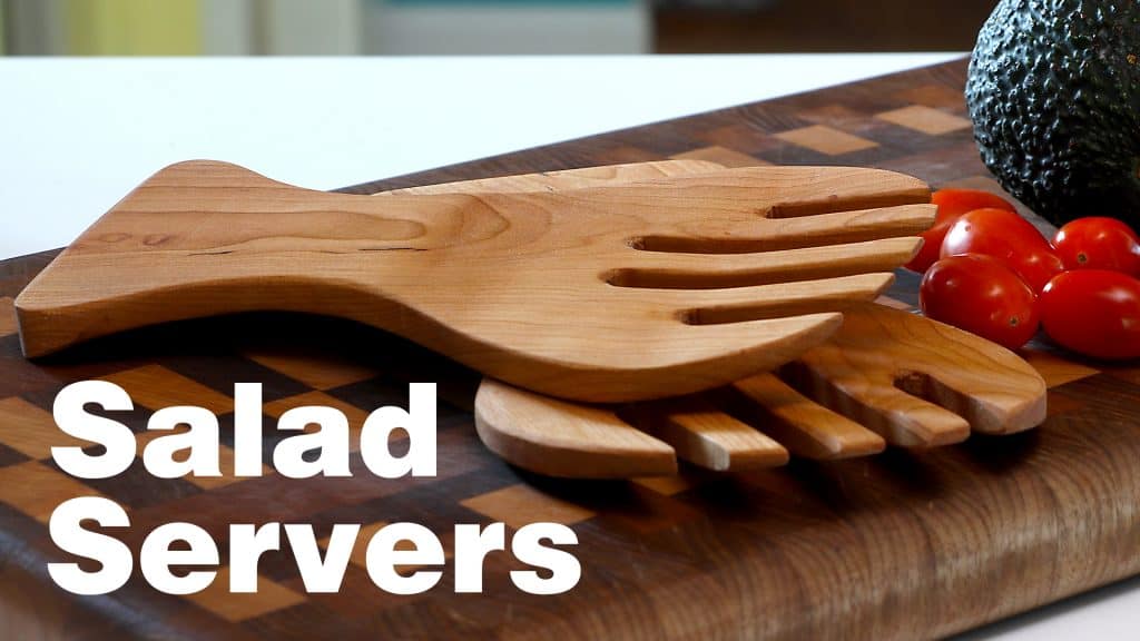 HARDWOOD SALAD SERVERS