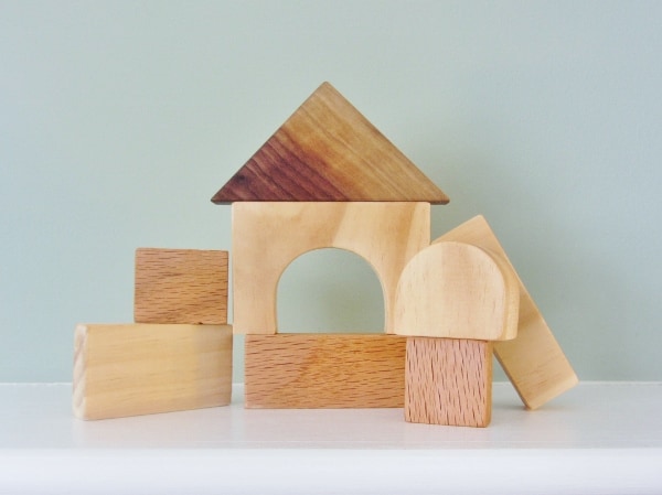 Natural Wooden Blocks for Children