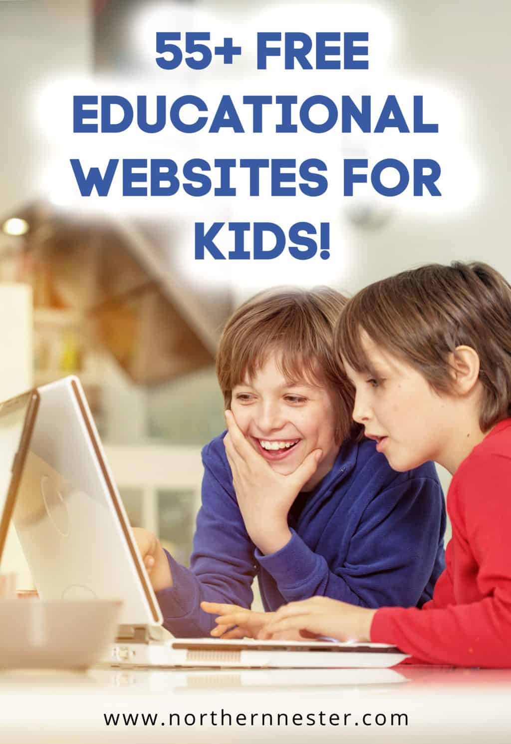 55+ Free Educational Websites For Kids - Northern Nester