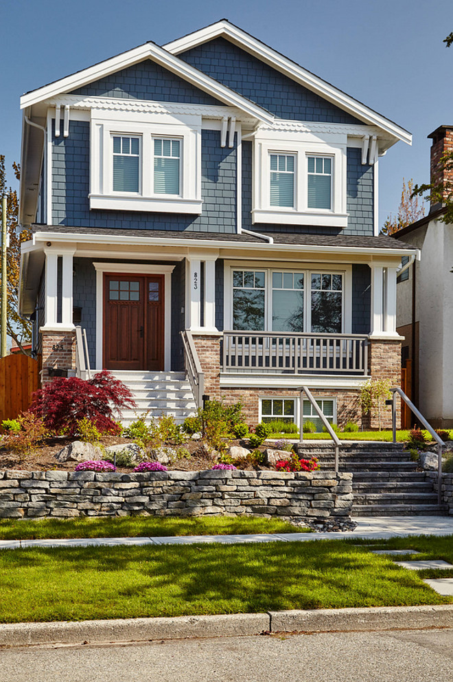 Dark Gray Siding With White Trim Exterior Color Selections Northern Nester