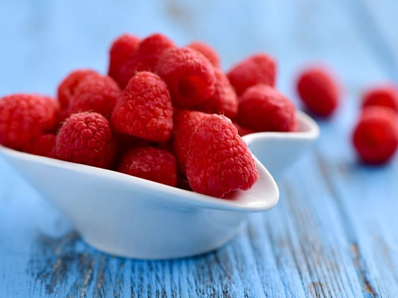 rote Himbeeren